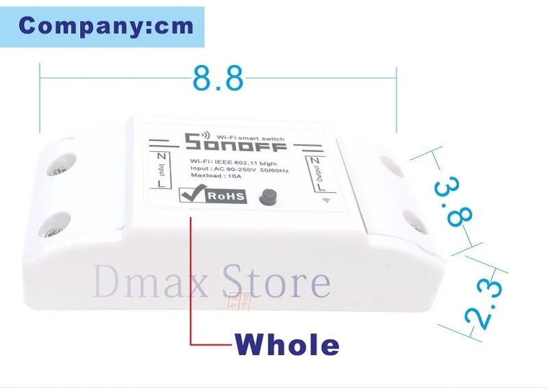 Sonoff умный Wifi переключатель diyбеспроводной пульт дистанционного управления Переключатель Domotica Wifi выключатель света Умный дом управление er работа с Alexa