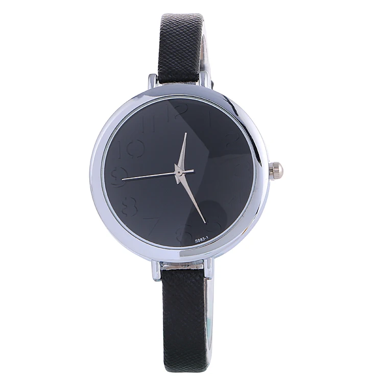 100 шт./лот элегантные женские кварцевые наручные часы с кожаным ремешком и |