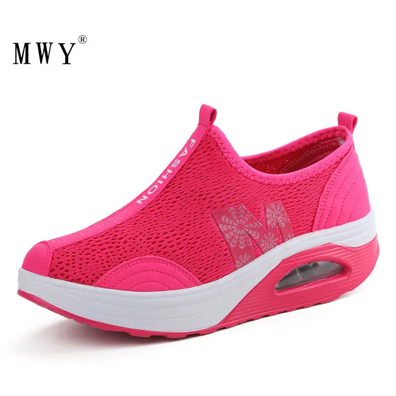 Женские кроссовки для фитнеса MWY Спортивная обувь похудения дышащие на