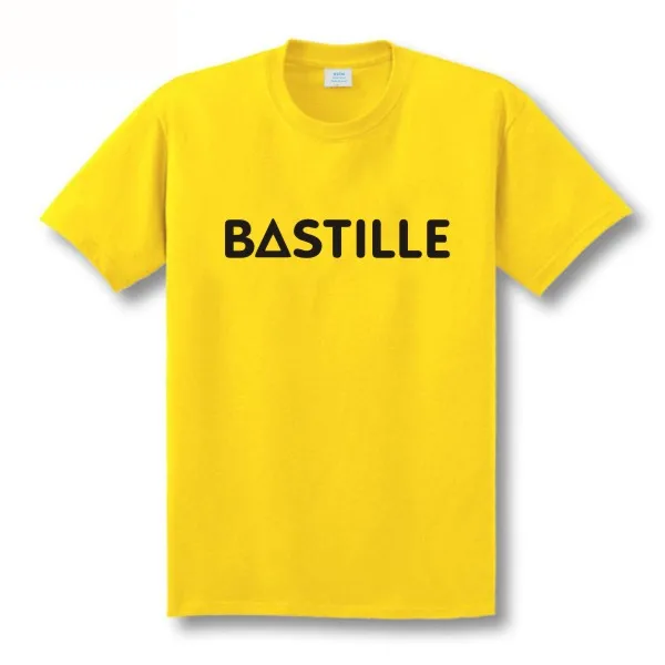 Хлопковая футболка с бастилью поп топ Рок Музыкальная Группа тур Помпеи ночь