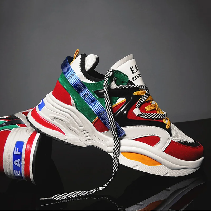 Men Casual Shoes Slip-on Sneakers Comfort Chunky Fashion Male Adult Chaussure Homme Plus Size 46 | Обувь