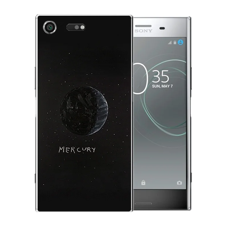 5 46 дюймов для Sony Xperia XZ Премиум чехол телефона с рисунком космическая Луна задняя