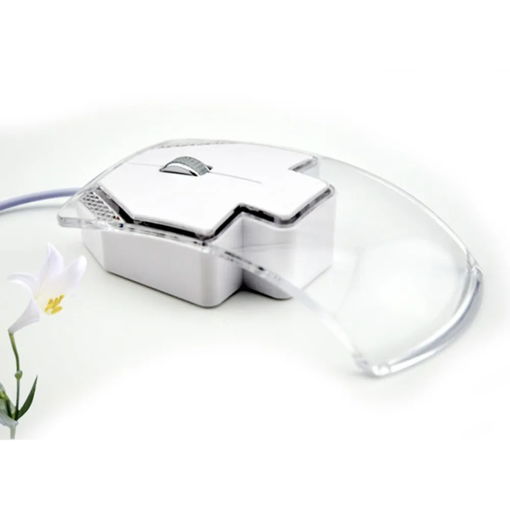 Яркая светящаяся мышь для компьютера USB Проводная игровая 3 кнопки 1600 dpi геймер