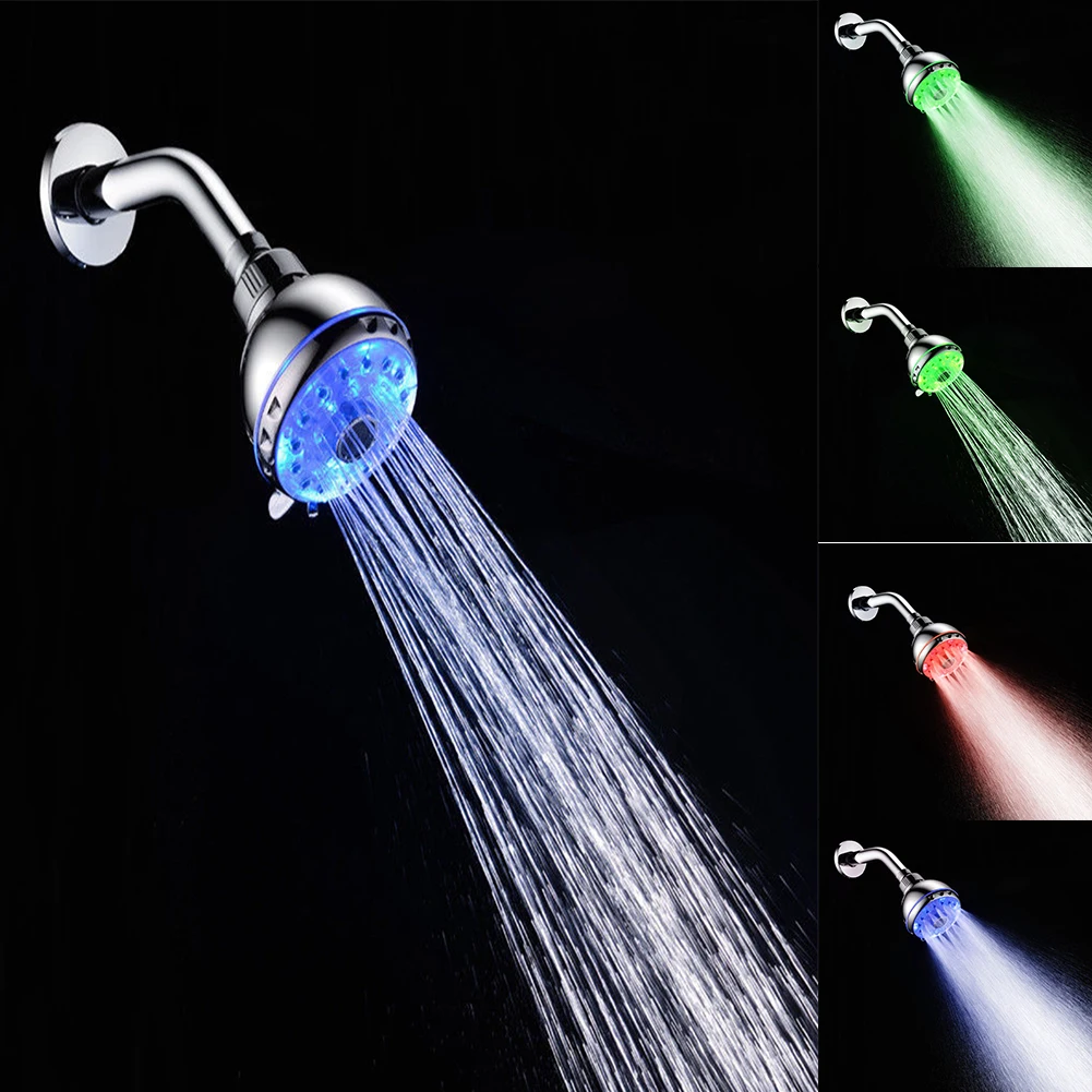 Sprinkler UV Adjustable Water Universal Easy Install Anti-Corrosion Shower Color Changing Temperature Control |