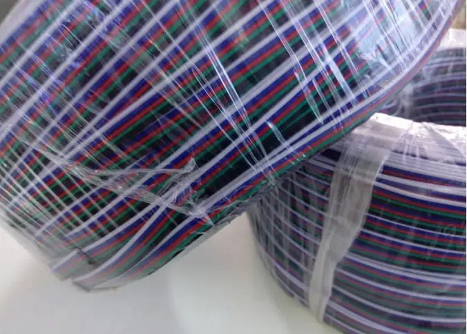 Удлинительный кабель 10-50 м 5Pin 22AWG/20AWG/18AWG белый/синий/красный/зеленый/черный