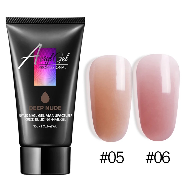 2PCS SET Azure beauty, удлиняющий набор УФ-гелей для ногтей, светодиодный Гель-лак для маникюра, набор кистей для ногтей, накладные ногти, инструменты 30 г - Цвет: 2PCS SET
