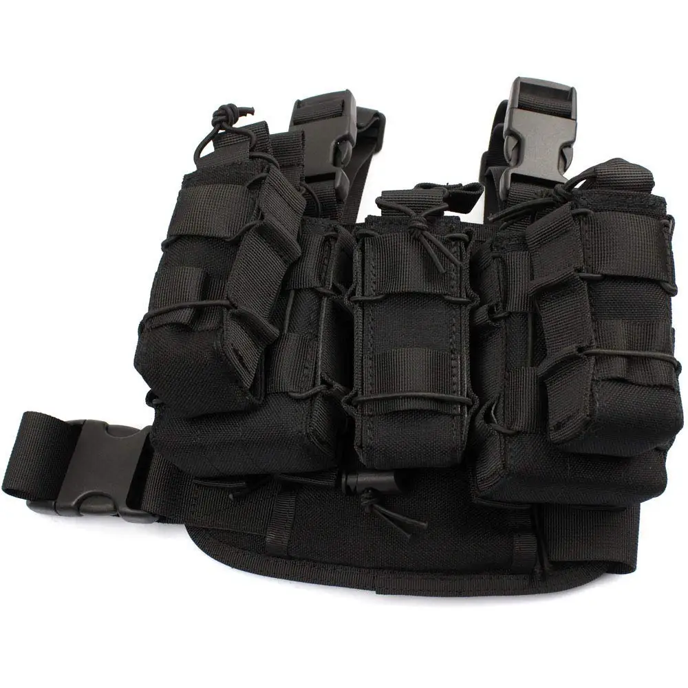 ROCOTACTICAL военная сумка для ног с прикрепленным подсумок& Фонарь держатель ноги бедра снаряжение кобура пистолет журнал