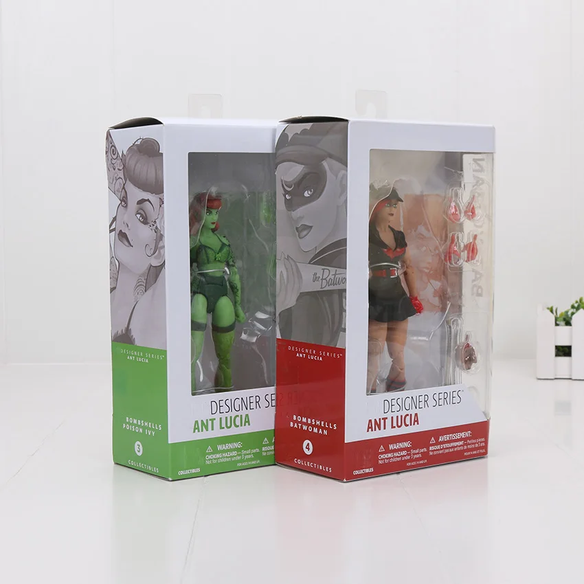 2pcs with color box 16 см Дизайнерская серия муравей Люсии ядовитая плюща ПВХ фигурка Коллекционная модель игрушки - Цвет: 2pcs with color box