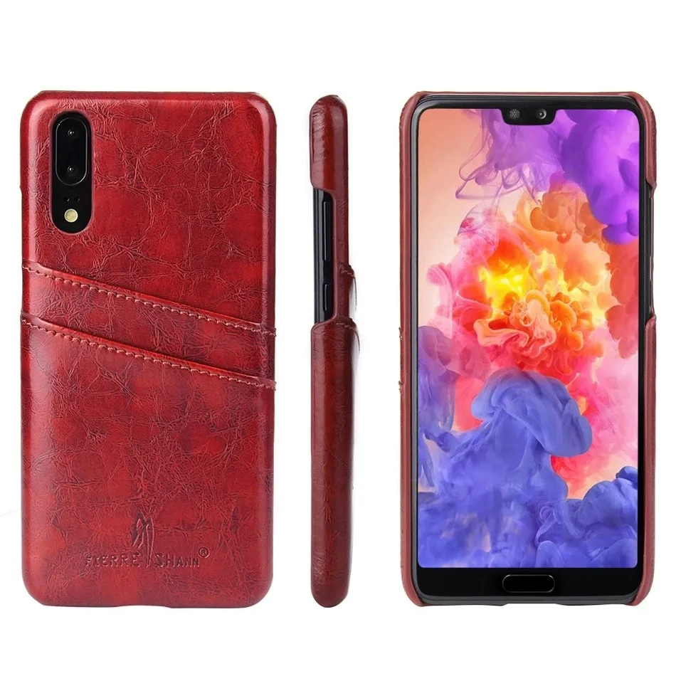Чехол для Huawei P20 P8 Mate 9 Pro Honor 7 задняя крышка из натуральной кожи с масляным воском