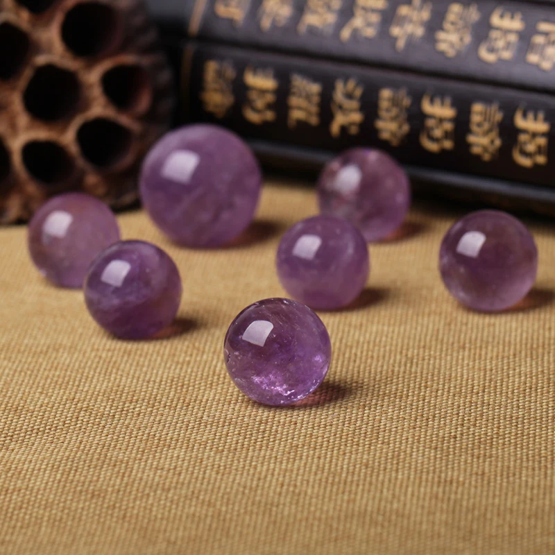 Натуральный аметистовый шарик семь украшения дома lucky Wang Yun городской дом