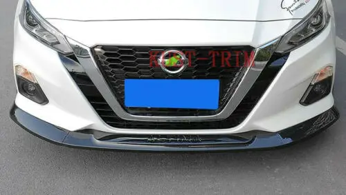 Подходит для Nissan Altima карбоновое волокно Стиль переднего бампера Крышка для губ отделка 5 шт