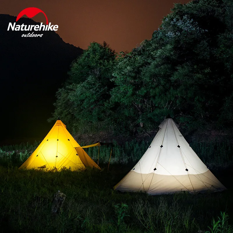Naturehike палатка 5 8 человек Пирамида 210T полиэстер водонепроницаемый открытый