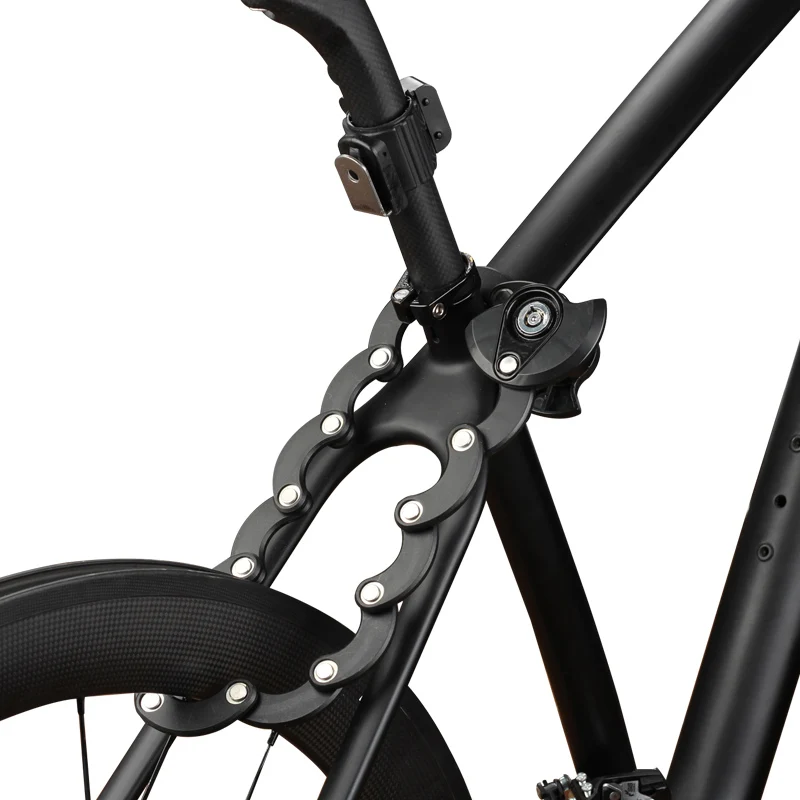 

BIKEIN Pro Bike Foldable Lock For Bicycle Anti-theft Steel Lock MTB Hamburger Lock High Security Cycling Bicycle Portable Locks