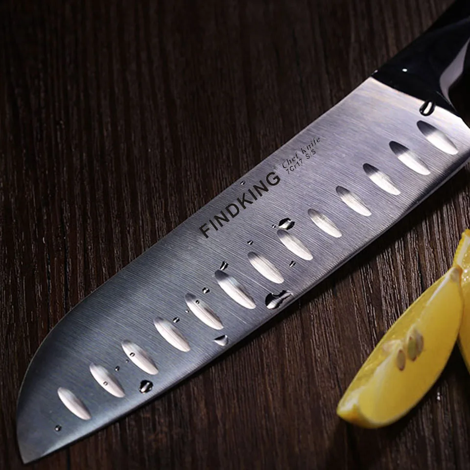 Findking высококлассный кухонный нож для нарезки 440c качество японский 7,5 ''дюймовый измельчитель мороженого мяса ножи лосося Нож филейный