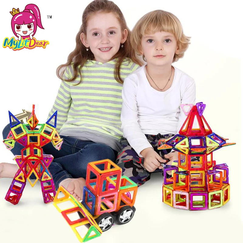MylitDear 20/36 Pcs магнитные строительные блоки игрушки Сборная модель DIY 3D Магнитный конструктор развивающие игрушки кирпич подарки для детей
