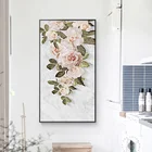 Скандинавские свежие розы, розовая Картина на холсте, белые плакаты с принтом, современный красивый декор, настенные картины для гостиной, спальни, коридора