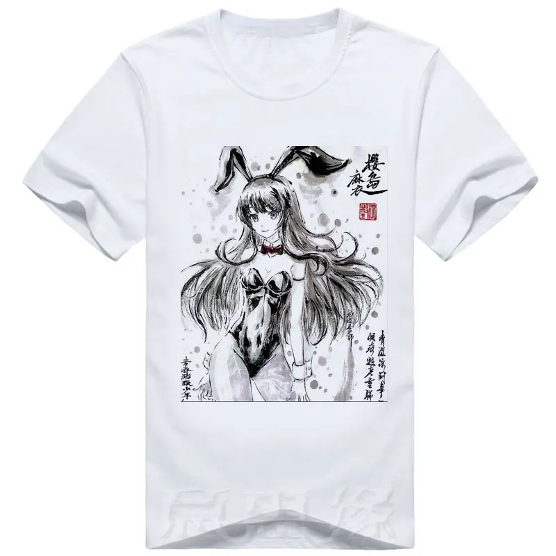 10 Аниме «Seishun Buta Yarou wa Bunny Girl Senpai no Yume wo Minai», футболка для косплея, футболки, топы - Цвет: 10