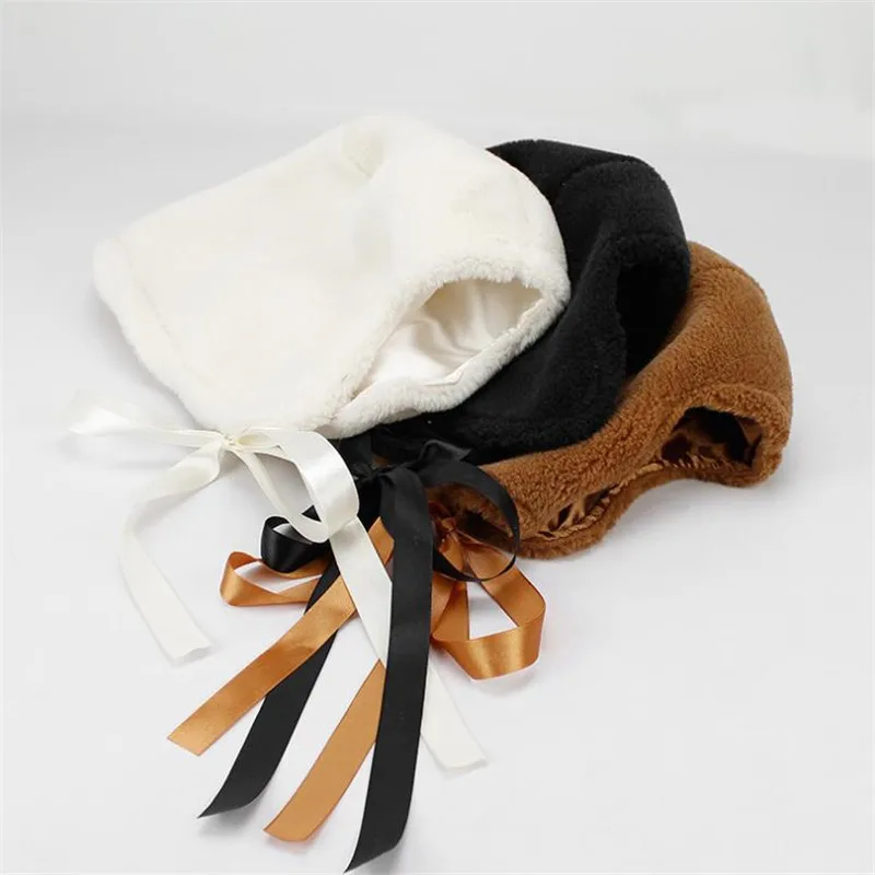 Милые маленькие косички наушники для женщин пушистый Лэй Фэн шапка аксессуары