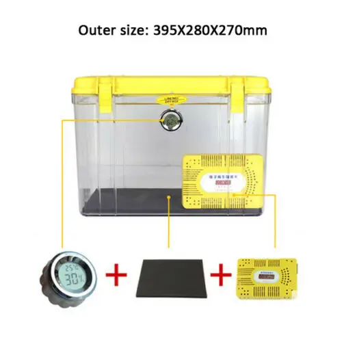 Roadfisher Waterproof Moistureproof Case Sponge Pad Hygroscopic card Dry Protect Box Dehumidifier For DSLR Camera Lens