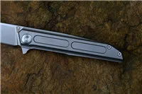 Grey handle Ваучные ножи TS05 STEDEMON складной нож 12C27N лезвие TC4 ручка шарикоподшипник шайба Открытый Отдых Охота карманные ножи - Цвет: Grey handle