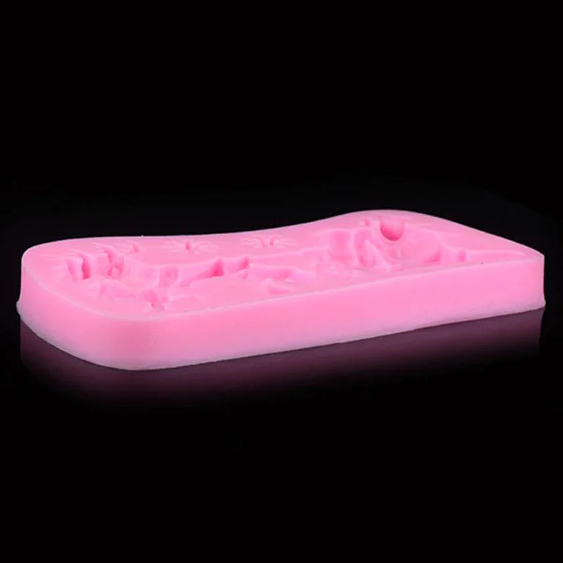 Новый Рождественский Санта и олень силиконовая форма для выпечки мусс сделай сам