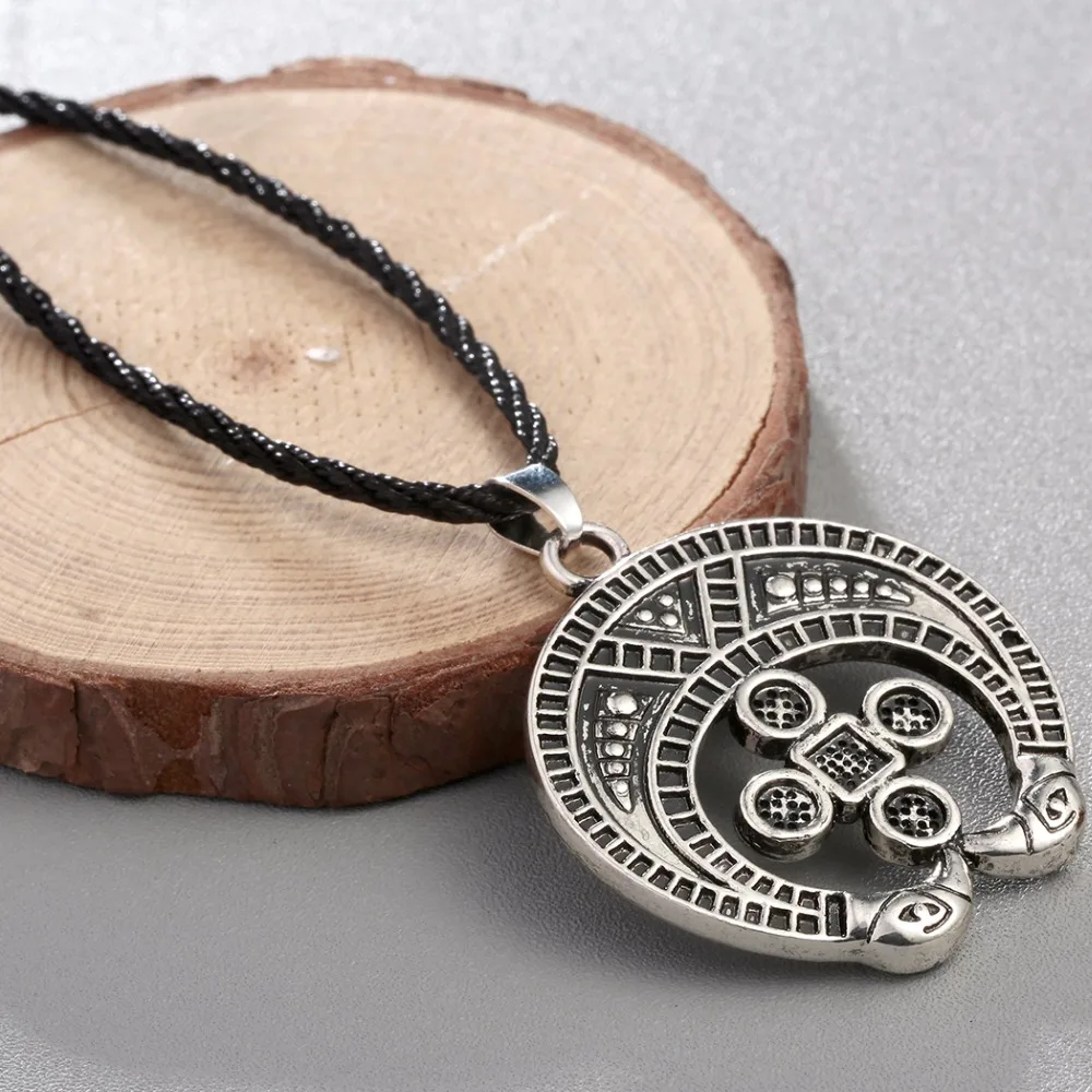 

Ожерелье с подвеской Chandler, Геометрическая винтажная тибетская религиозная бижутерия на удачу, сверхъестественное ожерелье Lunnitsa