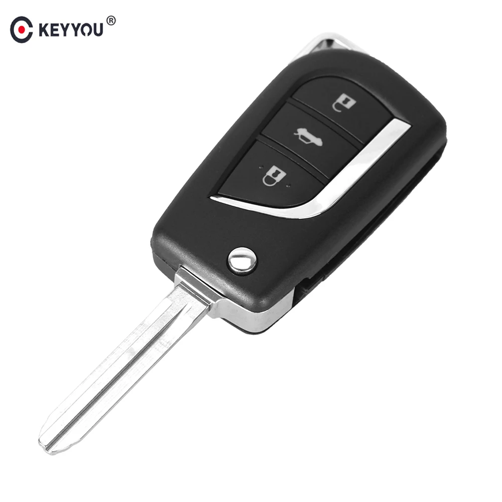 Сменный Складной автомобильный ключ-брелок KEYYOU с дистанционным управлением