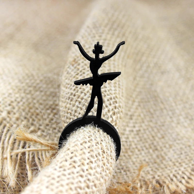 Новое поступление зимних колец в форме балерины для вечеринок чистый черный