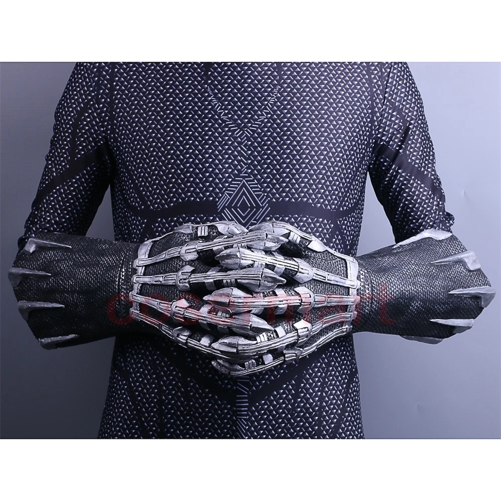 A Pair of Two 2018 Movie Black Panther Claws Gloves Cosplay Costume Superhero Gloves Halloween Prop