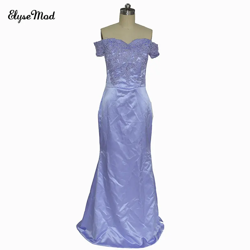 

Соблазнительные длинные платья для выпускного вечера, лавандовое атласное платье с аппликацией для официальной вечеринки на заказ