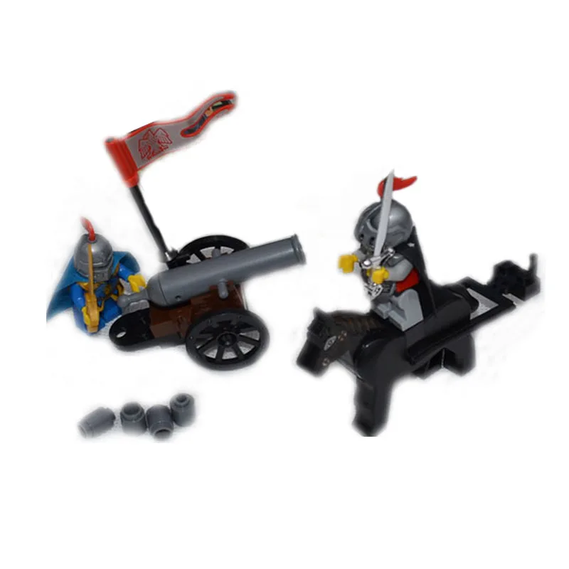

42 PCS Children Building Blocks Camion Spell Castle Series The Medieval Knight Warrior Model Toys with Compatible