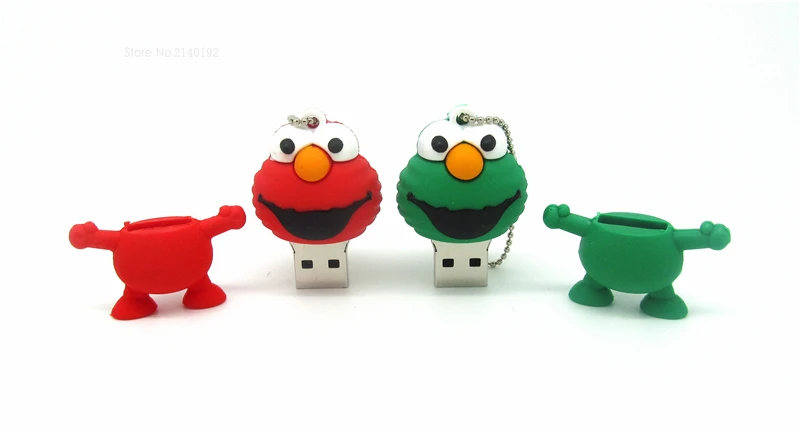 Мультяшный флэш-накопитель Улица Сезам лягушка USB 32 ГБ 16 8 4 2 0 флэш-Ручка U-диск