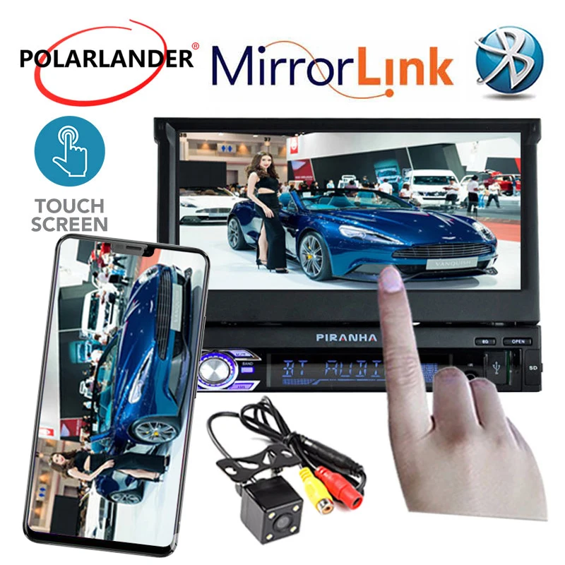 7 дюймов HD TFT Экран автомобильный радиоприемник 1 Din USB sd карта MP4 автомобиля MP5