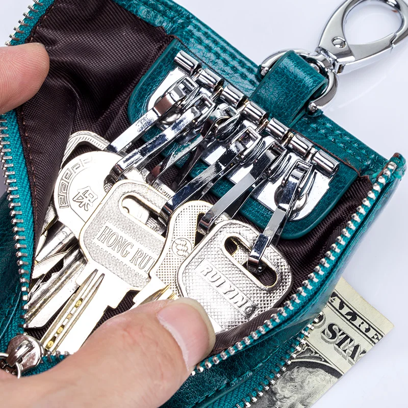 

COMFORSKIN New Arrivals Split Leather Key Case Brand Unisex Multinational Key Keeper Fashion Designer Coin Purse 2019 Hot Sale