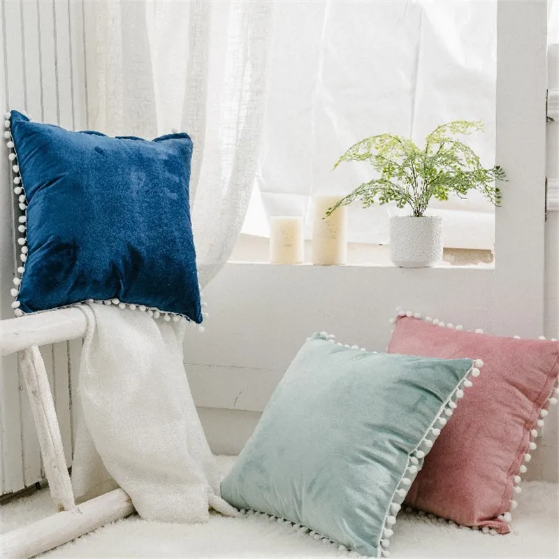 Европейская простая голландская кашемировая квадратная подушка, чистый плюшевый чехол для подушки наволочка, аксессуары для украшения дома, наволочка