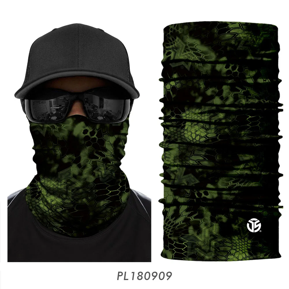 PL180909 3D бесшовная бандана для шеи, легкие трубчатые кольца, шарфы, анти-Солнцезащитная маска, головной щит, шарф, велосипедные полумаски для лица для мужчин и женщин - Цвет: PL180909