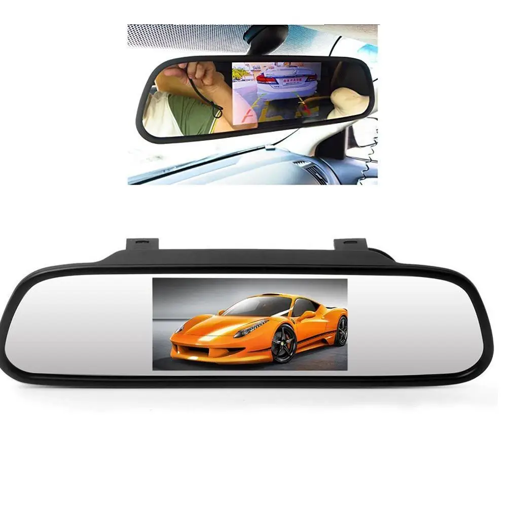 Зеркало заднего вида с ЖК дисплеем диагональю 5 дюймов 16:9|car rearview mirror monitor|mirror