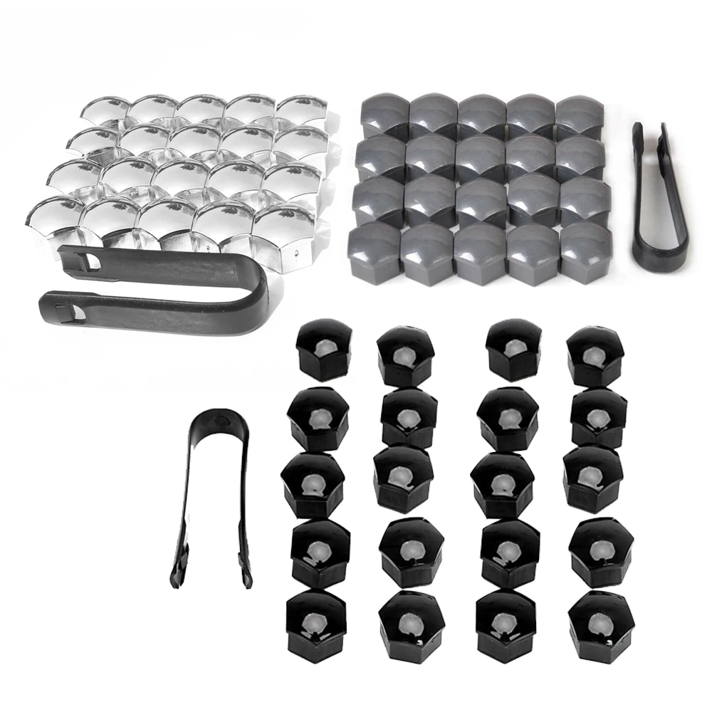 

20Pcs Car Wheel Removal Tool Nut Caps Auto Hub Screw Cover Bolt 17mm Rims Exterior Decoration Special Socket Protection Dust