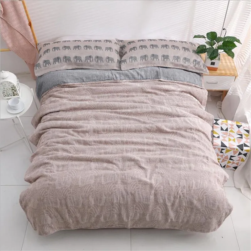 Двухстороннее одеяло из 100% хлопка для детей Летнее Детское постельное белье