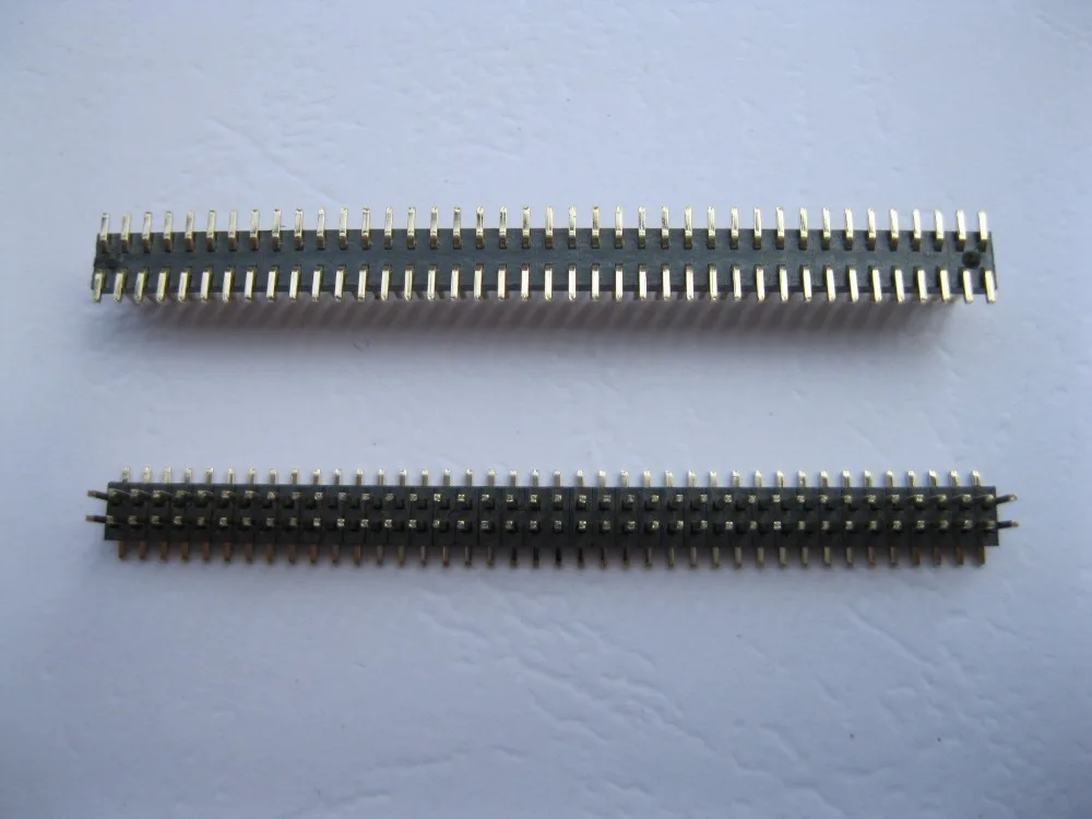 50 шт SMD SMT шаг 1 27 мм 2x40 80pin поломки штыря двухрядные полосы позолоченные|strip|8 pin male |
