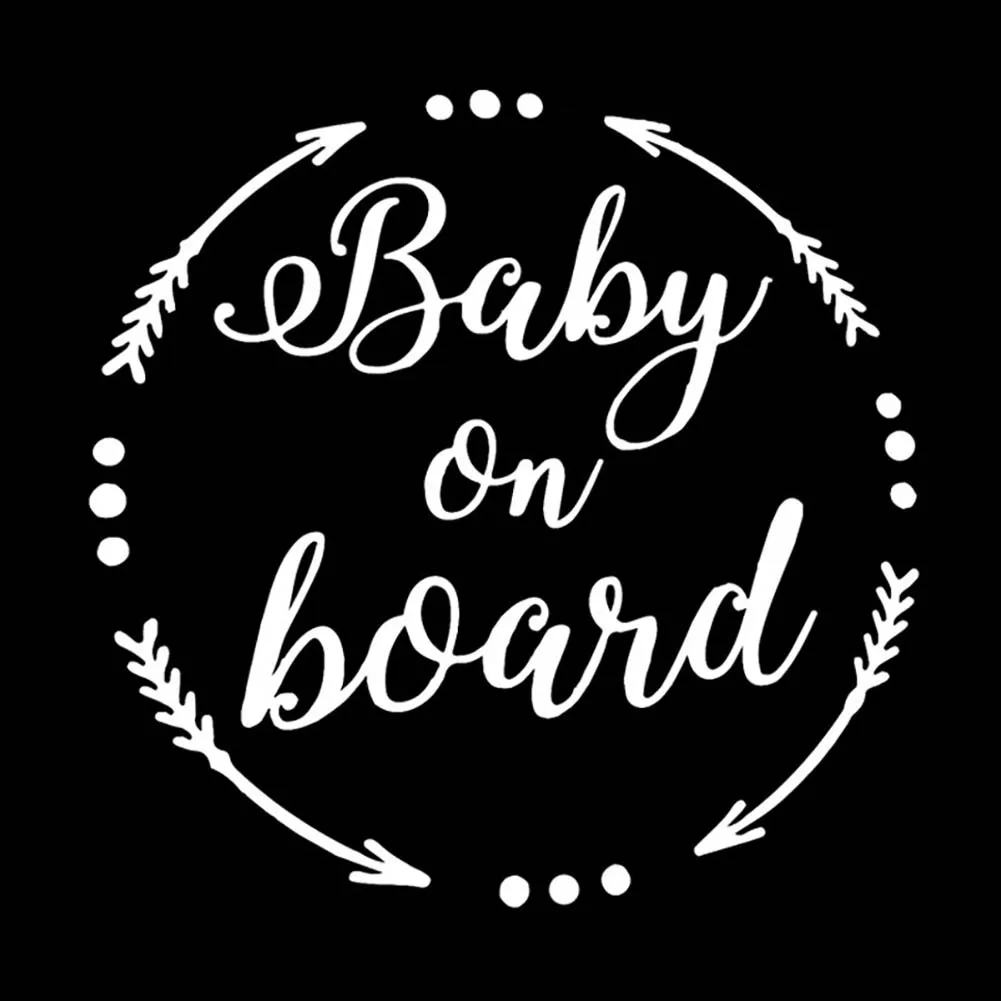 Круглая Детская на борту автомобиля кузова окна Светоотражающая наклейка