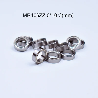 mr106zz 6x10x3(mm) Несколько размеров Миниатюрный подшипник 10 шт. подшипник MR63 MR74 MR85 MR95-105-106-115-117-126-128-137-148 металлический герметичный - Цвет: mr106zz 6x10x3(mm)