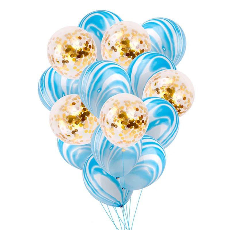 Детское украшение для душа агат конфетти воздушный шар набор С Днем Рождения