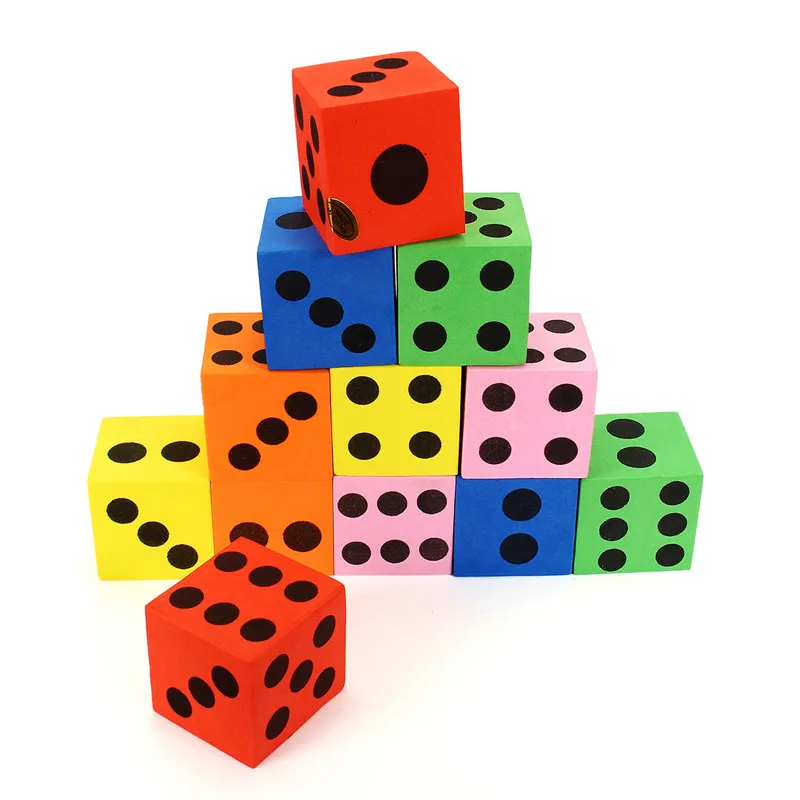 Горячая Распродажа 12 шт. 3 7 см EVA мягкие красочные большие кубики наполнитель для