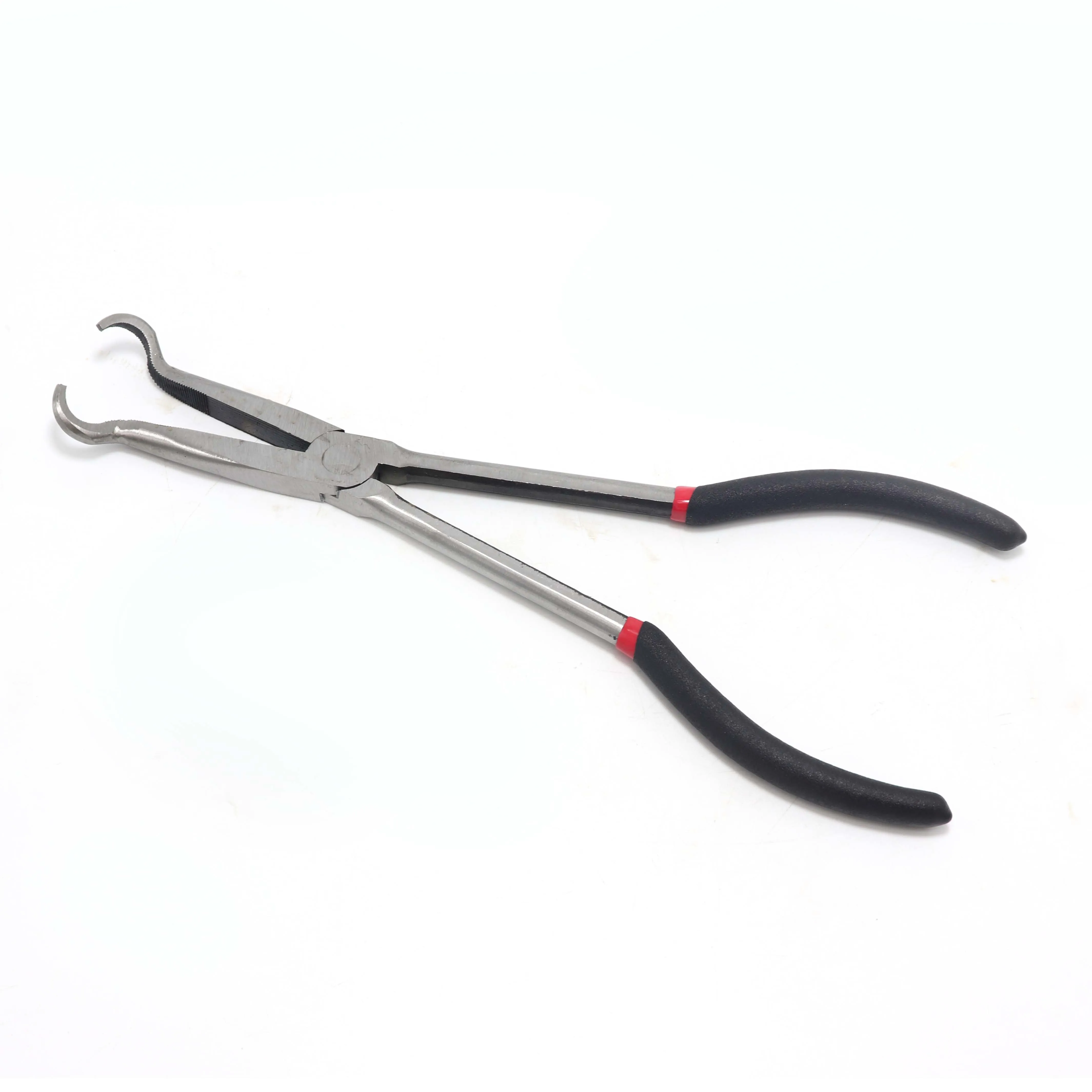 Pliers round head Высококачественные 11 дюймовые Длинные плоскогубцы длинные Острогубцы 25 градусов 45 градусов 90 градусов круглые плоскогубцы 45# стальной материал - Цвет: Pliers round head