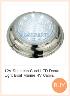 Светодиодный продолговатый светильник 3 SMD 12V синий полированный нержавеющий RV лодка морская