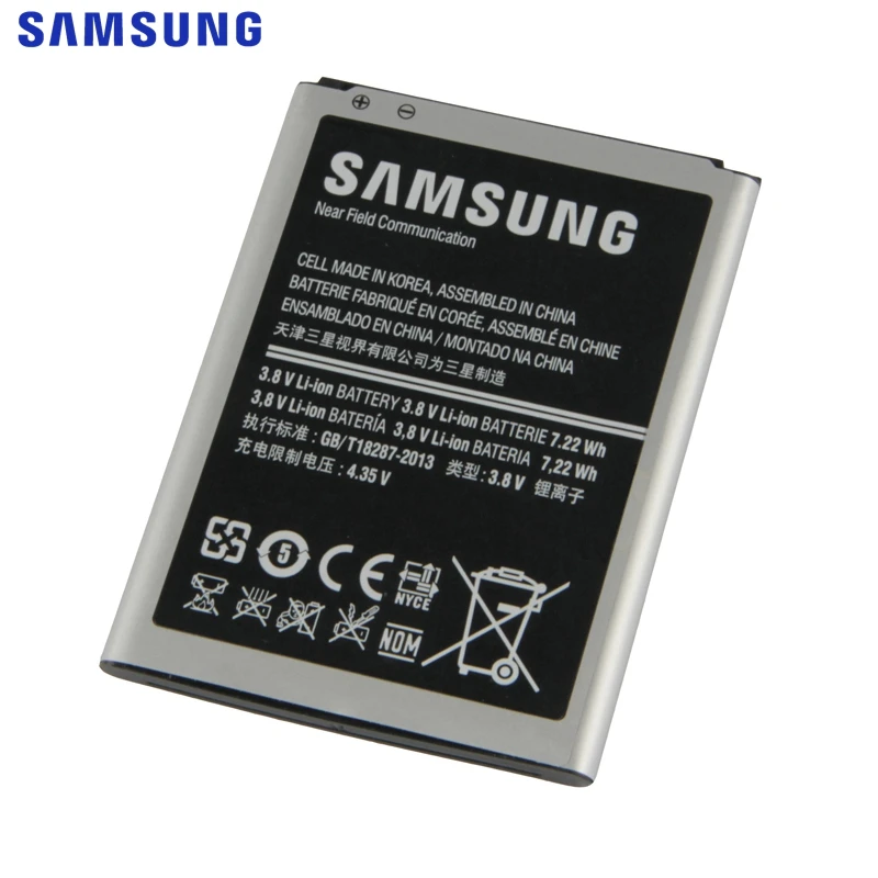 Оригинальная сменная батарея для samsung Galaxy S4 Mini NFC Project J Mini i9192 i9195 i9198 i9190 4 Pin B500AE B500BE 1900mAh