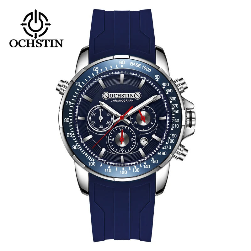 Часы мужские кварцевые армейские с хронографом и силиконовым ремешком|Женские