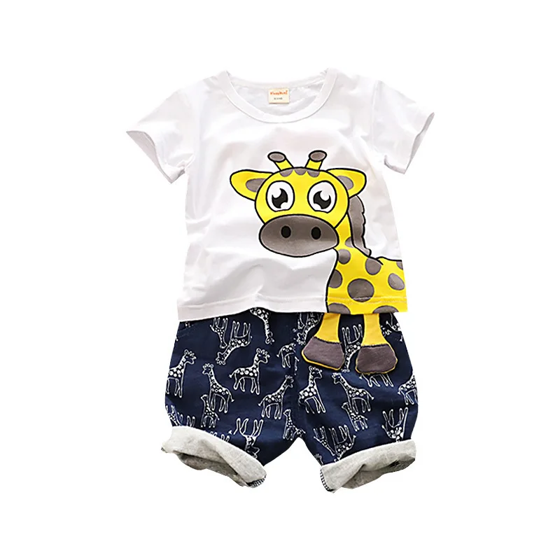 Милые летние детские комплекты с короткими рукавами детское летнее платье