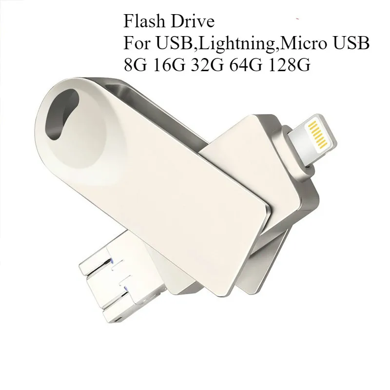 OTG адаптер USB флэш-накопитель для светильник с разъемом микро Iphone Ipad Android